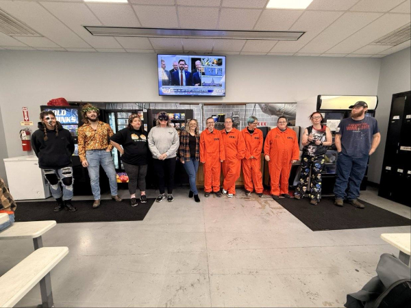 May be an image of television